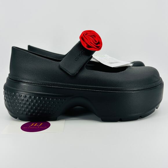 Crocs Women's Stomp Rosette Mary Jane Platform Punk Clogs 210798 Size 9 - Picture 1 of 11